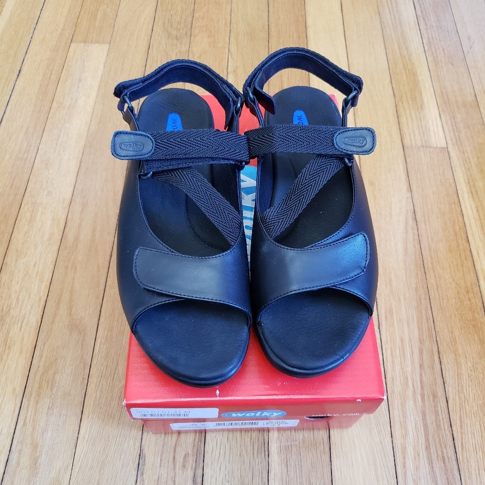 Wolky Raichu, Black Smooth Leather,  Size 41.
